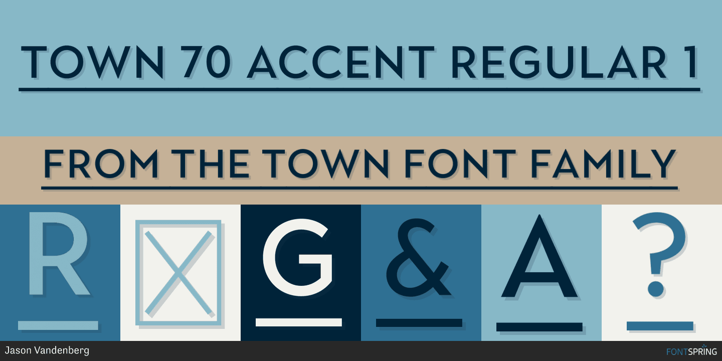 town 70 accent font free download